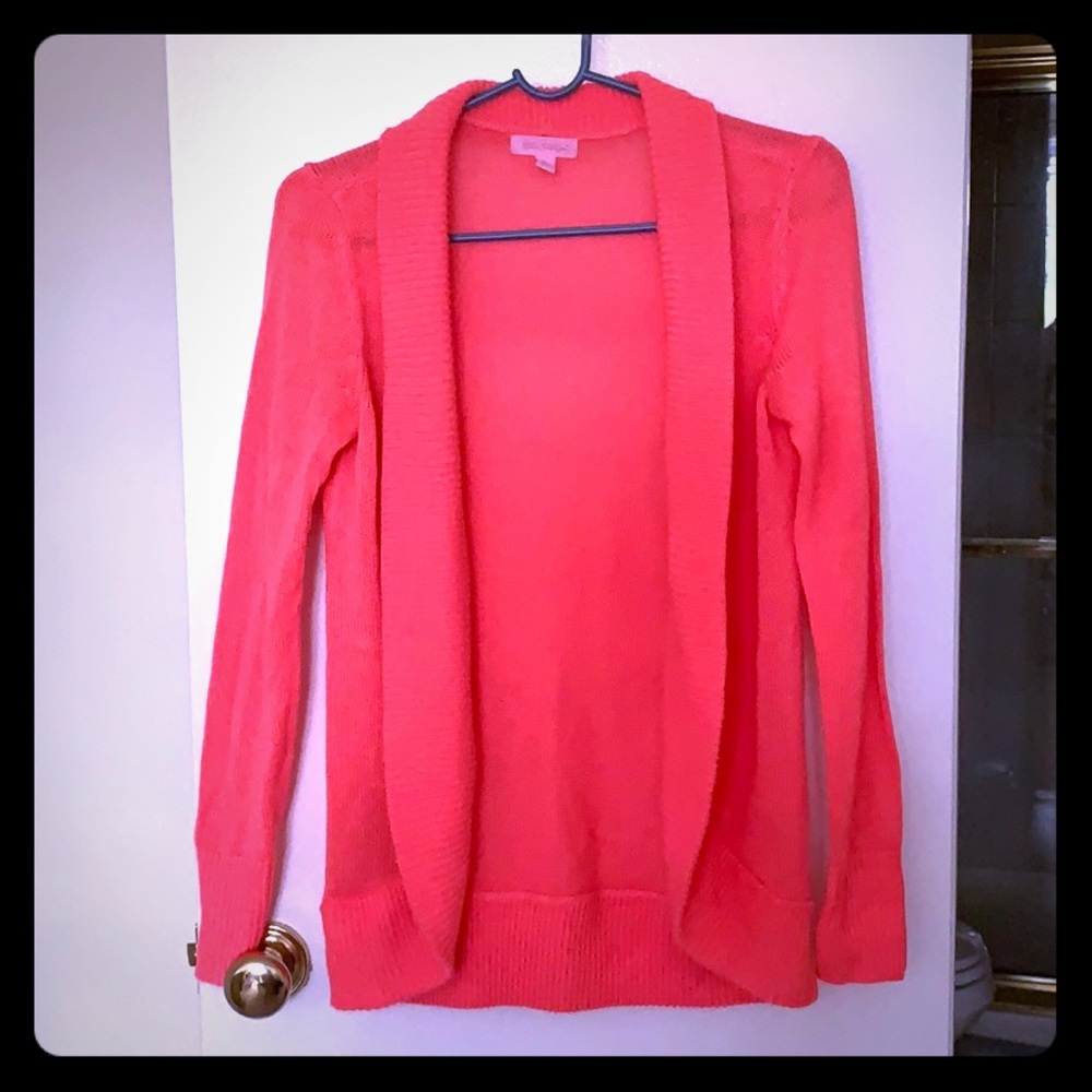 Lilly Pulitzer bright pink sweater size small